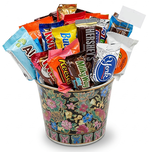 Sweet Treats Floral Bouquet Bucket