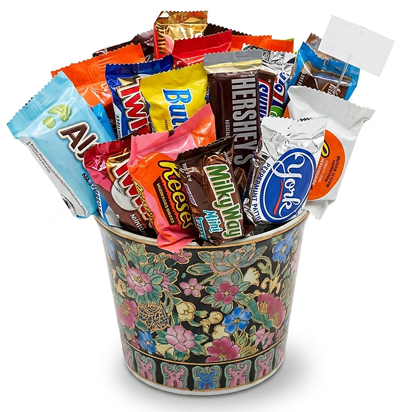 Sweet Treats Floral Bouquet Bucket