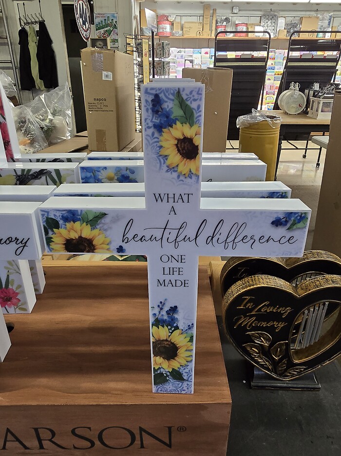 Solar powered cross.