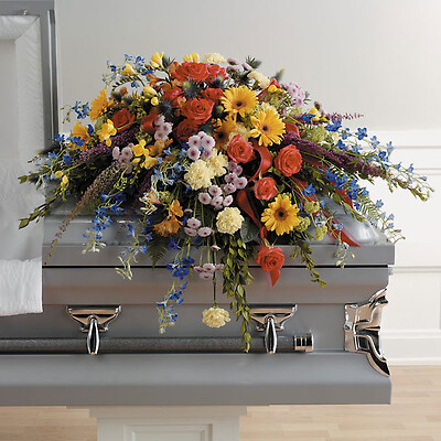 EV 128-11 Colorful Memories Casket Spray