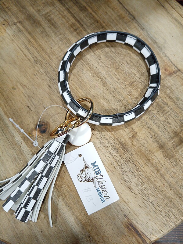 Checkered Keychain