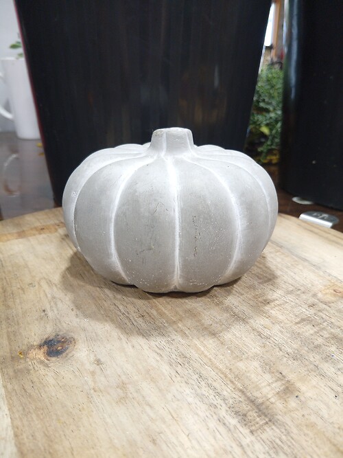 Cement Pumpkin