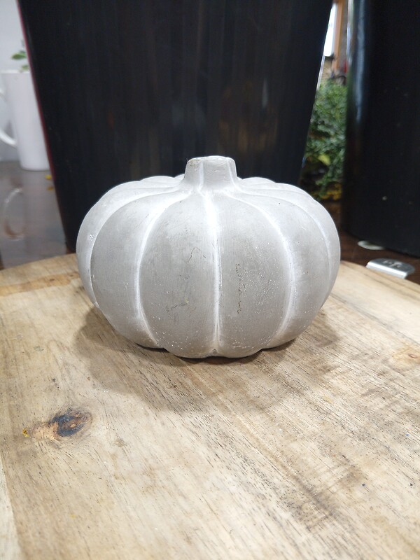 Cement Pumpkin