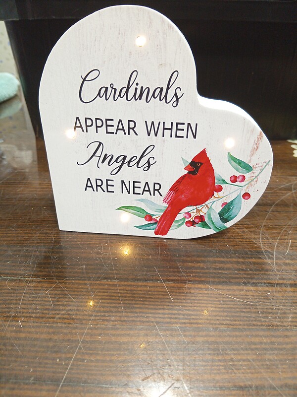 Cardinal Light-up Heart