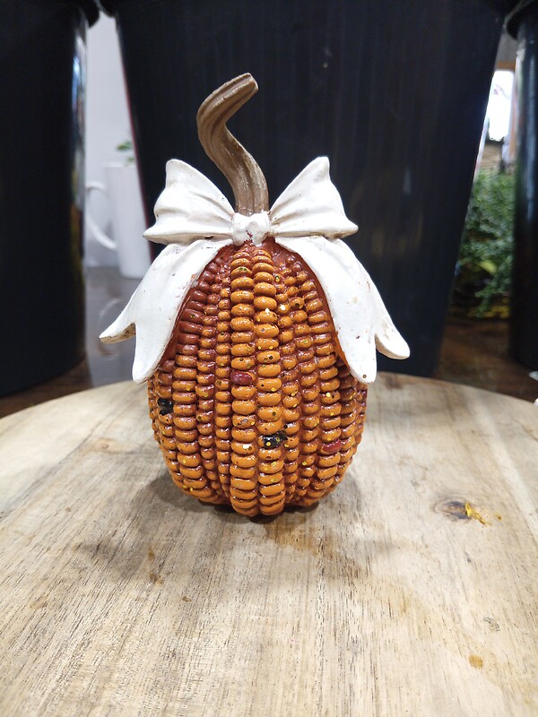 Orange Pumpkin with Bow