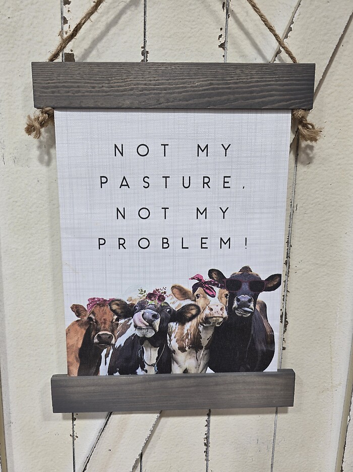 Cow sign