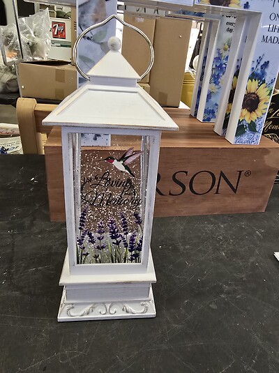 Water globe lantern.