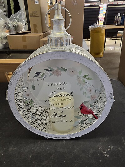 Round cardinal lantern