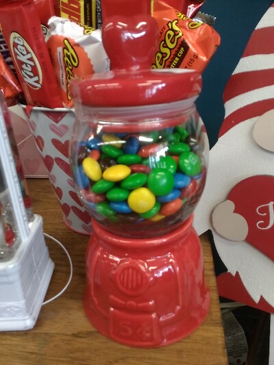 Candy gumball jar